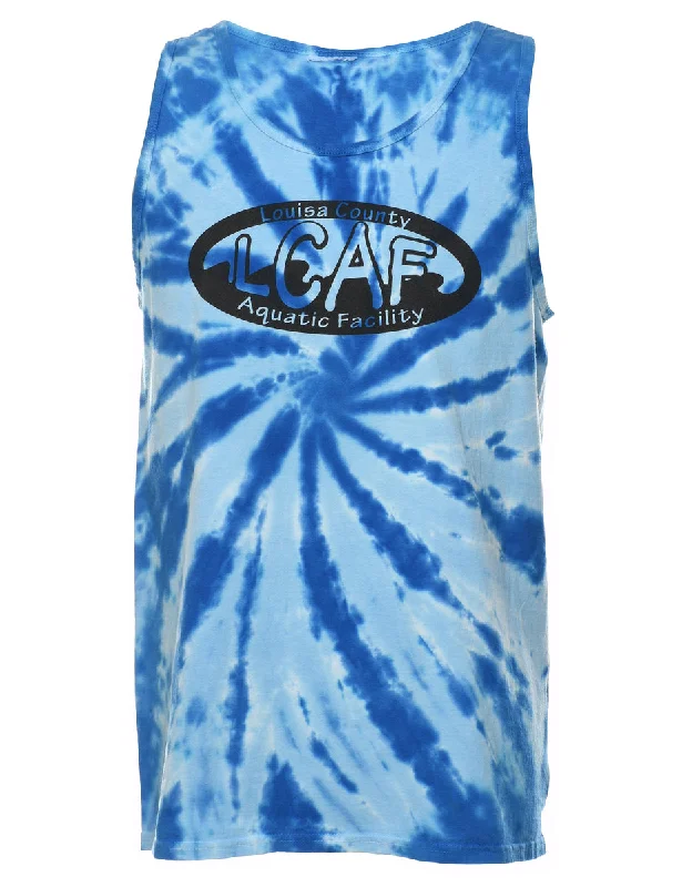 LCAF Tie Dye Design Blue Vest - M