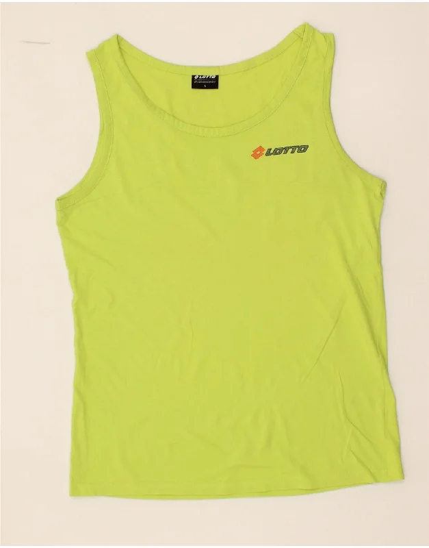 LOTTO Boys Vest Top 13-14 Years Large Yellow