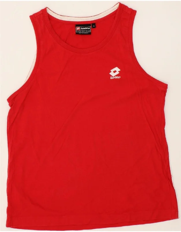 LOTTO Boys Vest Top 15-16 Years XL Red