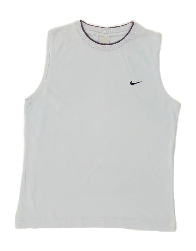 NIKE Boys Vest Top 12-13 Years Large Blue