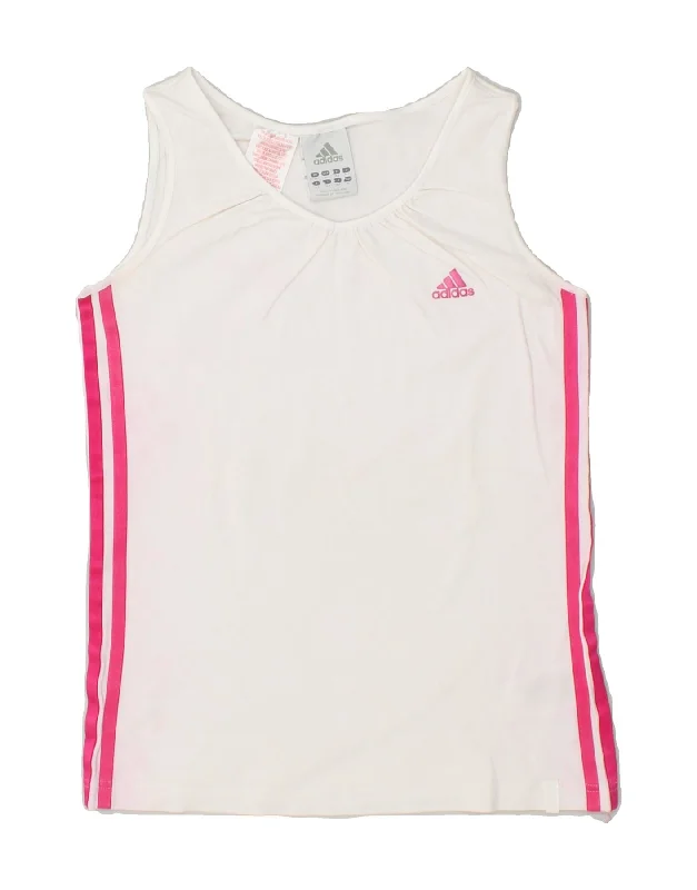 ADIDAS Girls Vest Top 13-14 Years White