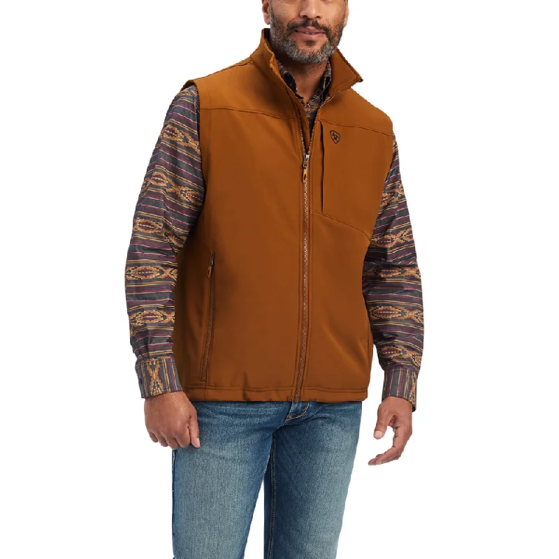 Ariat Mens Logo 2.0 Chestnut Softshell Vest - 10041620