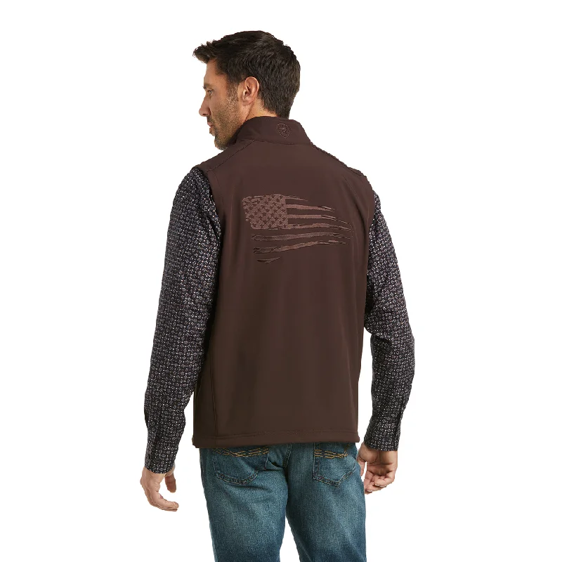 Ariat Mens Logo 2.0 Patriot Coffee Bean Vest - 10037560