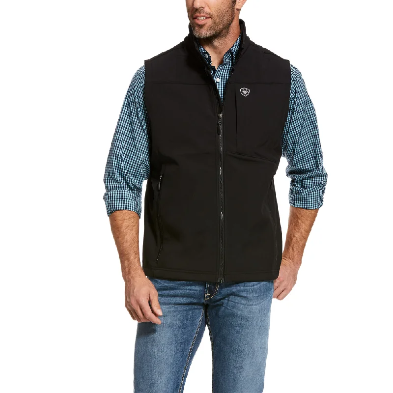 Ariat Mens Logo 2.0 Black Softshell Vest - 10028321