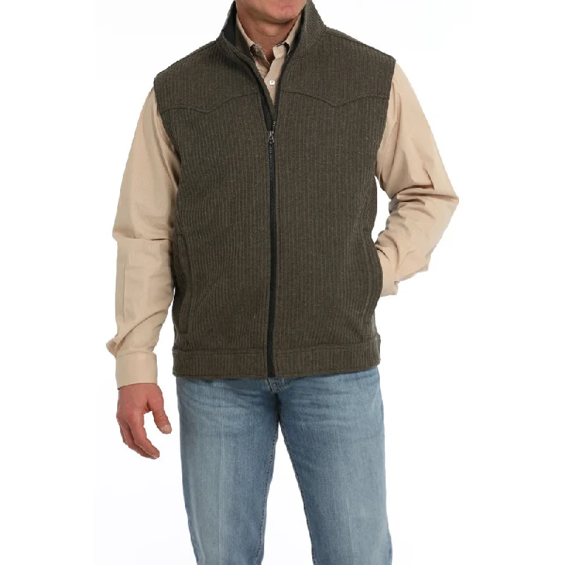 Cinch Mens Wool Bonded Vest - MWV1909004-BRN