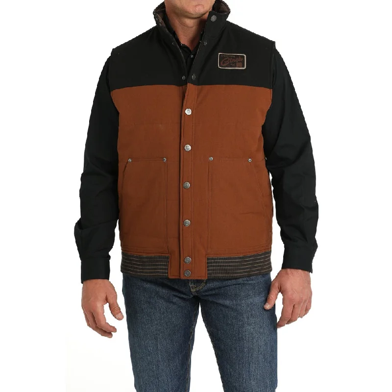 Cinch Mens Reversible Quilted Vest - MWV1910001-BRN