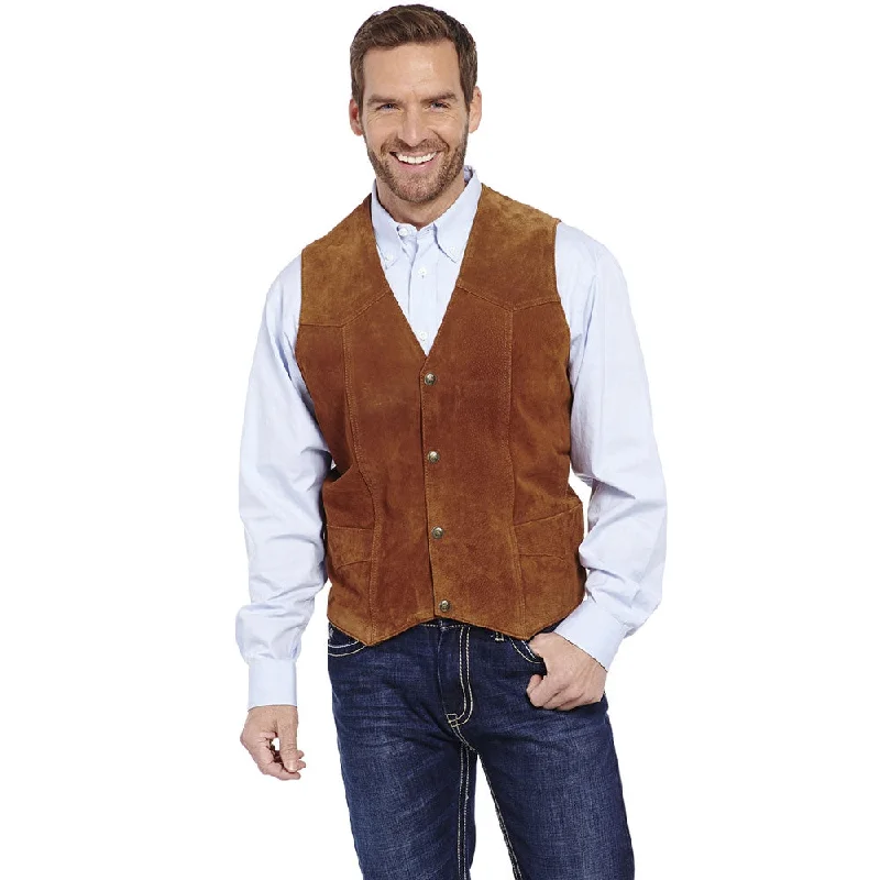 Cripple Creek Mens Suede Snap Front Vest - ML3061-37