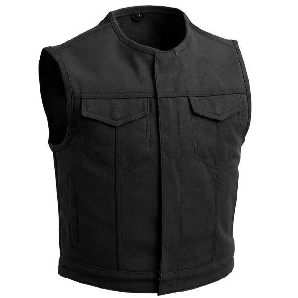 First Mfg Lowside Men's Motorcycle Twill Vest