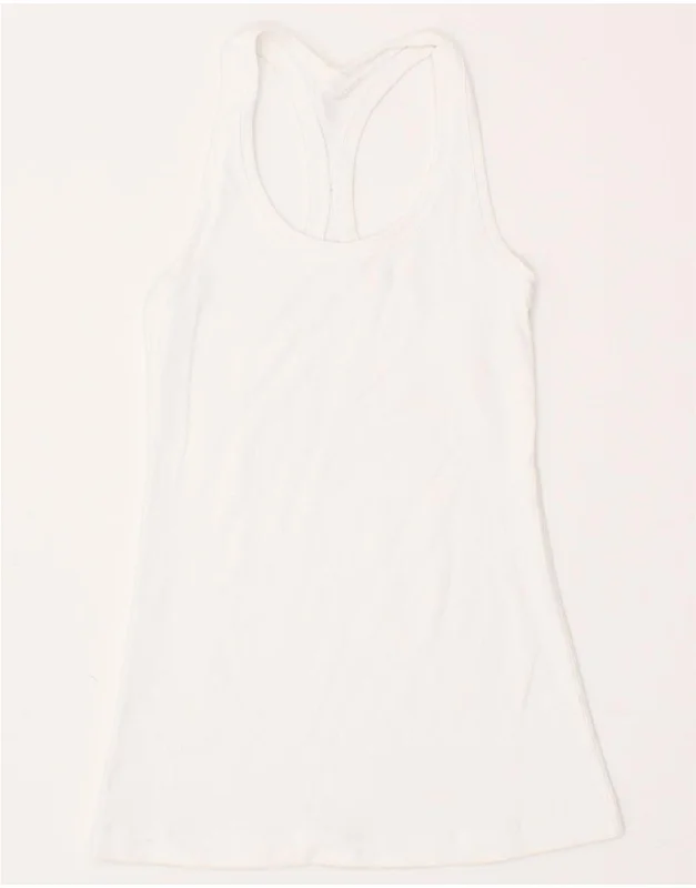 LULULEMON Girls Vest Top 8-9 Years White