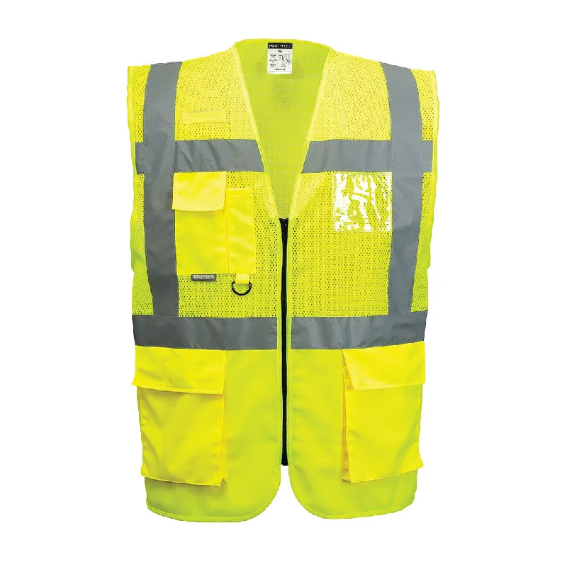 Portwest C496 Madrid Executive Mesh Hi-Vis Vest (Pack of 2)