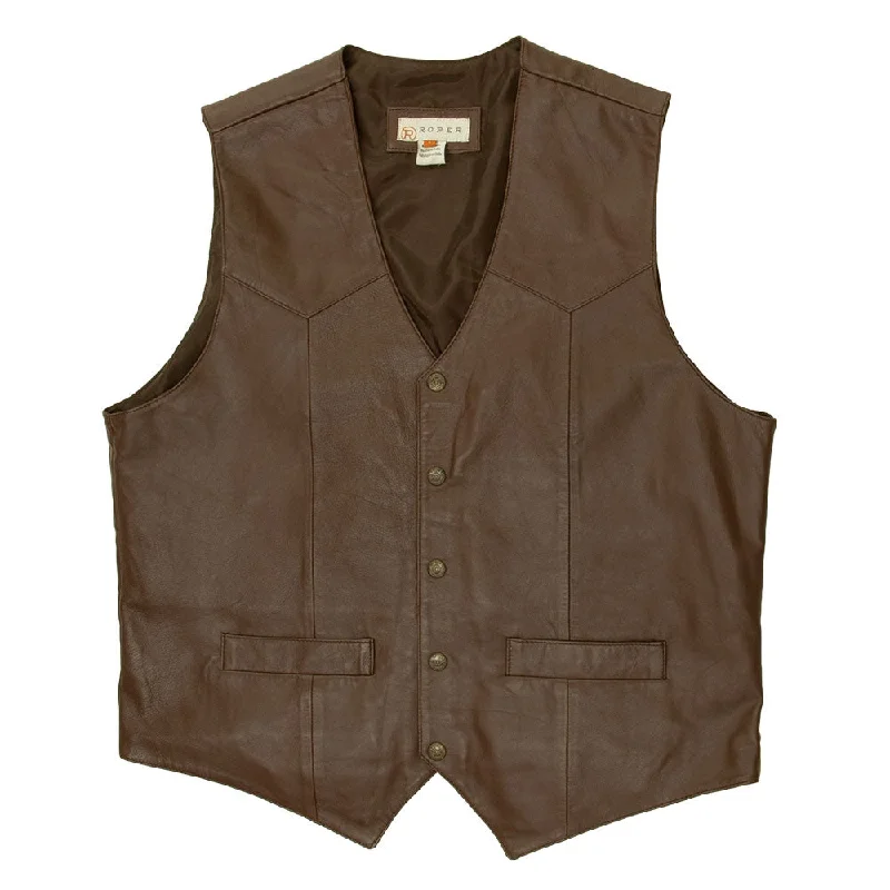 Roper Mens Lamb Nappa Leather Vest - 275520501BR