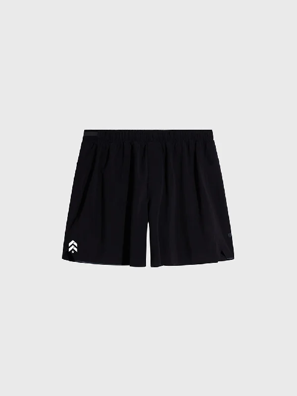 LULULEMON BLK SURGE SHORT 6IN LINED