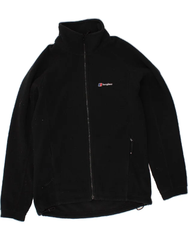 BERGHAUS Mens Fleece Jacket UK 38 Medium Black Polyester