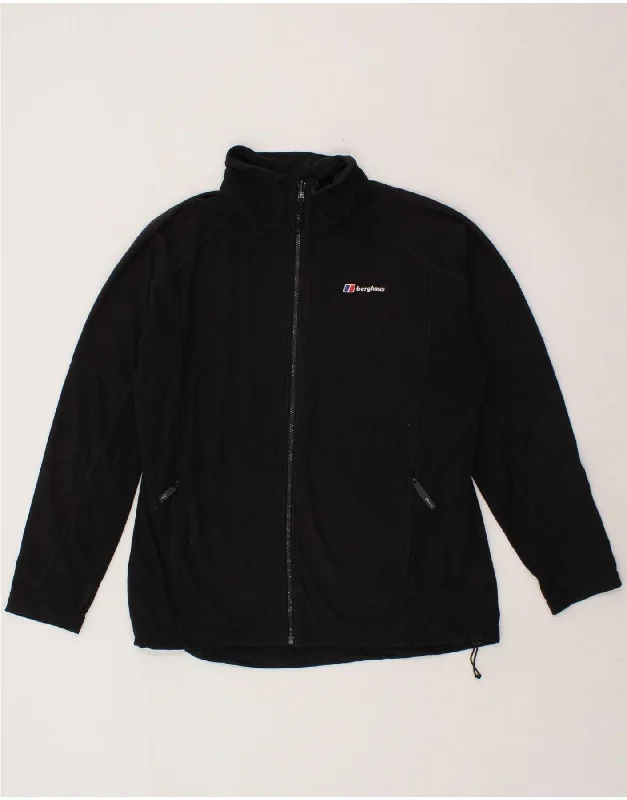 BERGHAUS Mens Fleece Jacket UK 42 XL Black Polyester