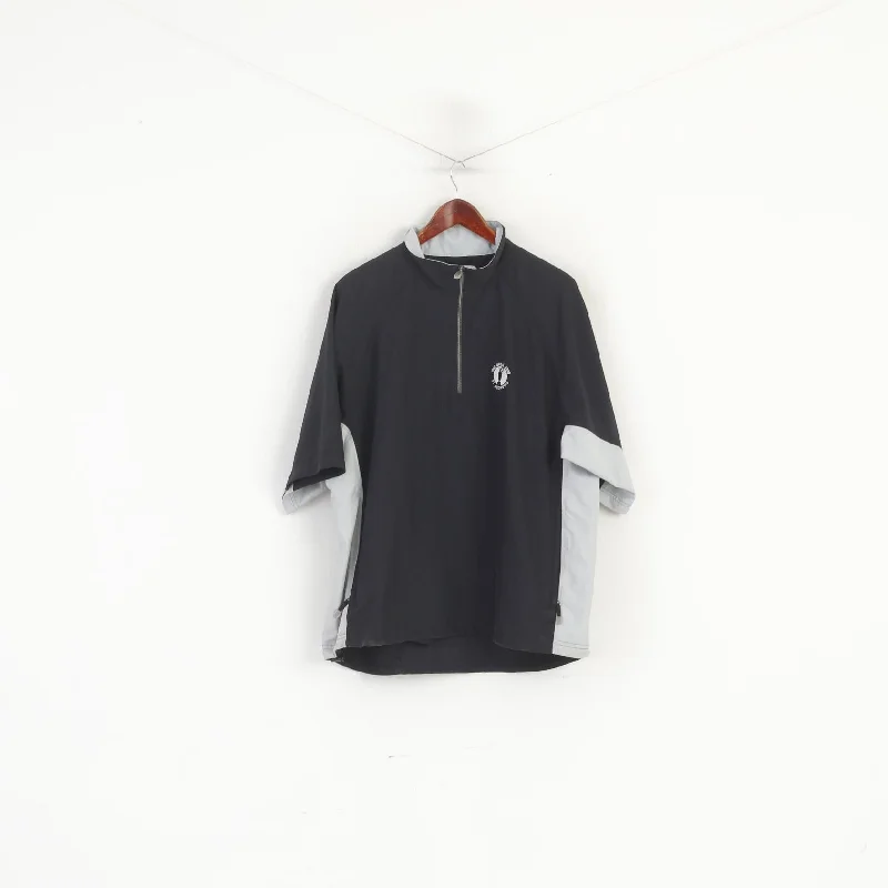 Adidas Men M Golf Jacket Black The Open 2005 St Andrews Clima Shell Wind Top