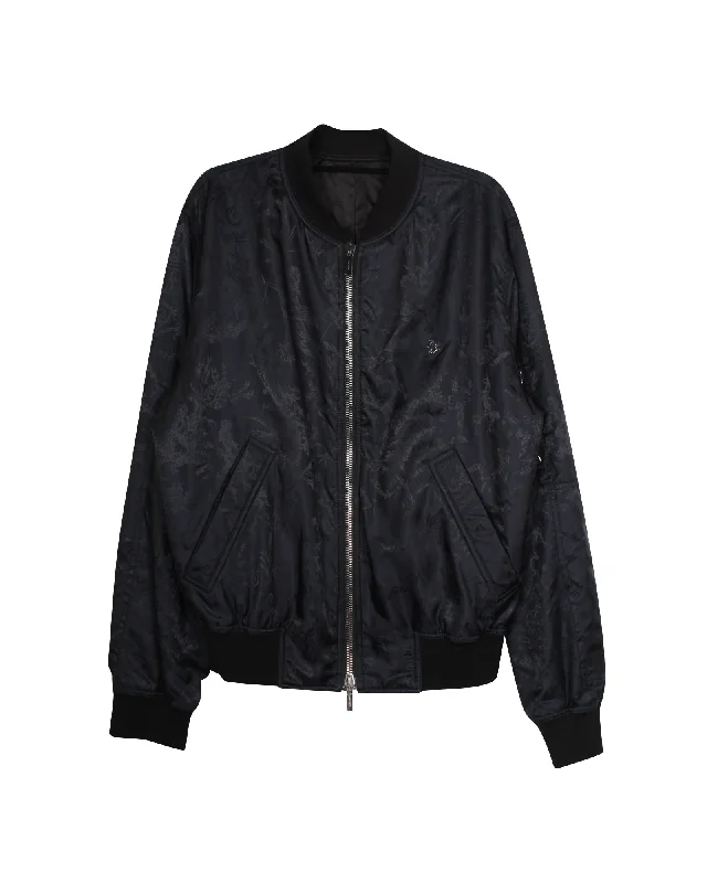 Dior Bomber Jacket in Black Polyamide