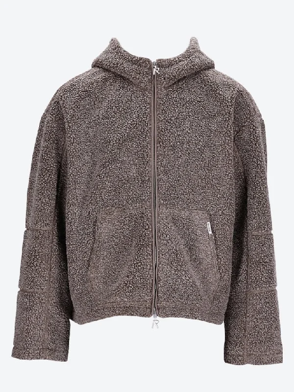 Hooded fleece jacket