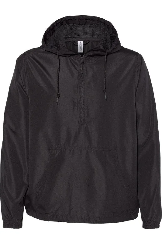 Independent Trading Co. Lightweight Quarter-Zip Windbreaker Pullover Jacket