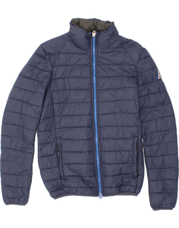 INVICTA Mens Padded Jacket UK 36 Small Navy Blue Polyamide