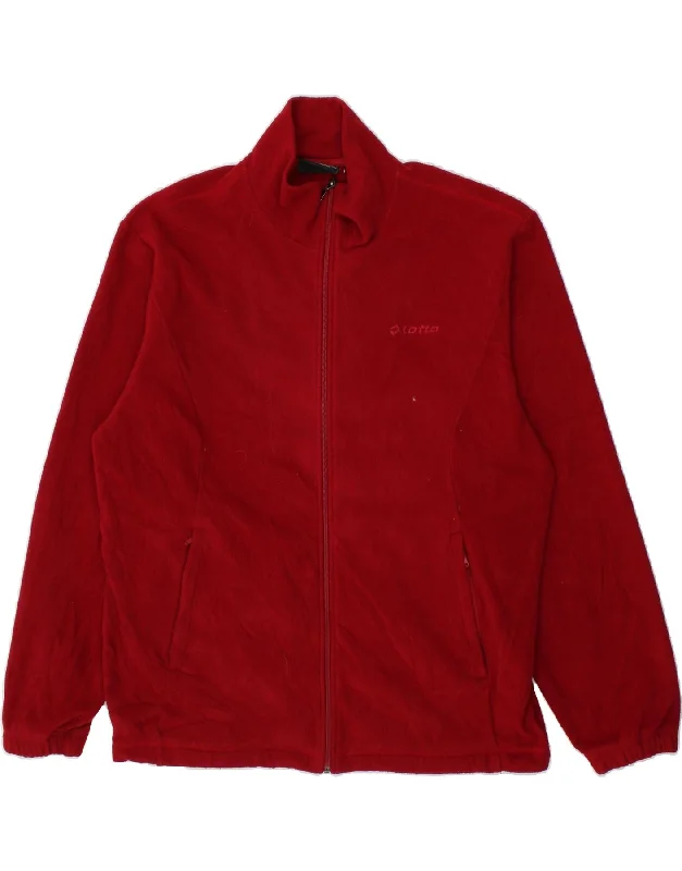 LOTTO Mens Fleece Jacket UK 40 Large Red