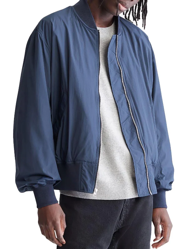 Mens Lightweight Short Bomber Jacket