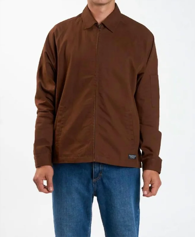 Minimal Work Jacket In Chestnut