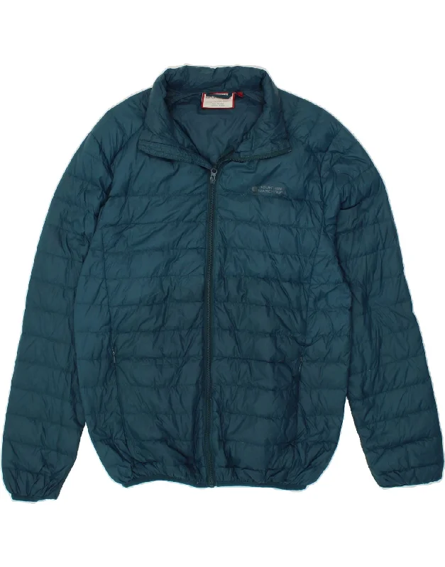 MOUNTAIN WAREHOUSE Mens Padded Jacket UK 38 Medium Blue Nylon