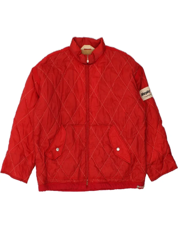 MURPHY & NYE Mens Functional Graphic Windbreaker Jacket UK 40 Large Red