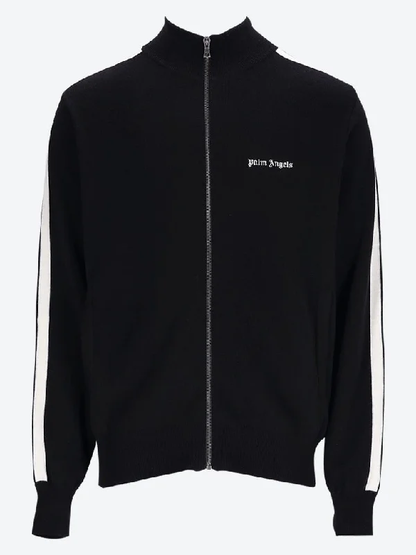 Classic logo knit track jacket