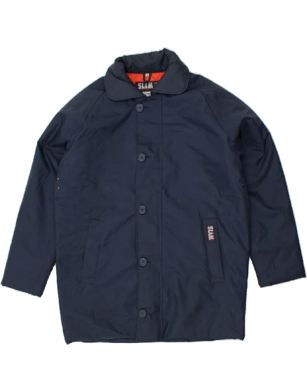 SLAM Mens Windbreaker Jacket UK 38 Medium Navy Blue