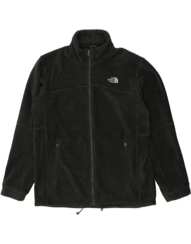 THE NORTH FACE Mens Fleece Jacket UK 44 2XL Black Polyester