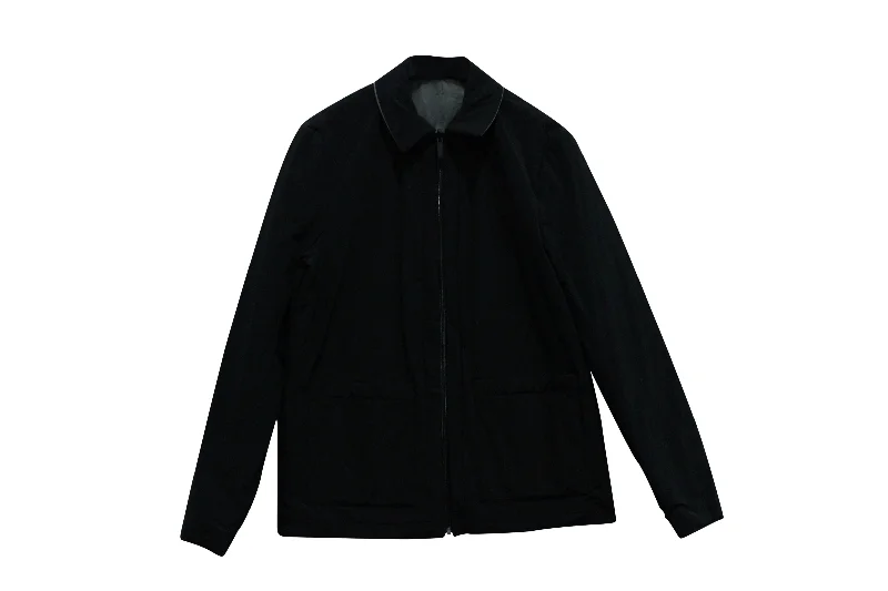 Theory Reversible Jacket in Black Polyester