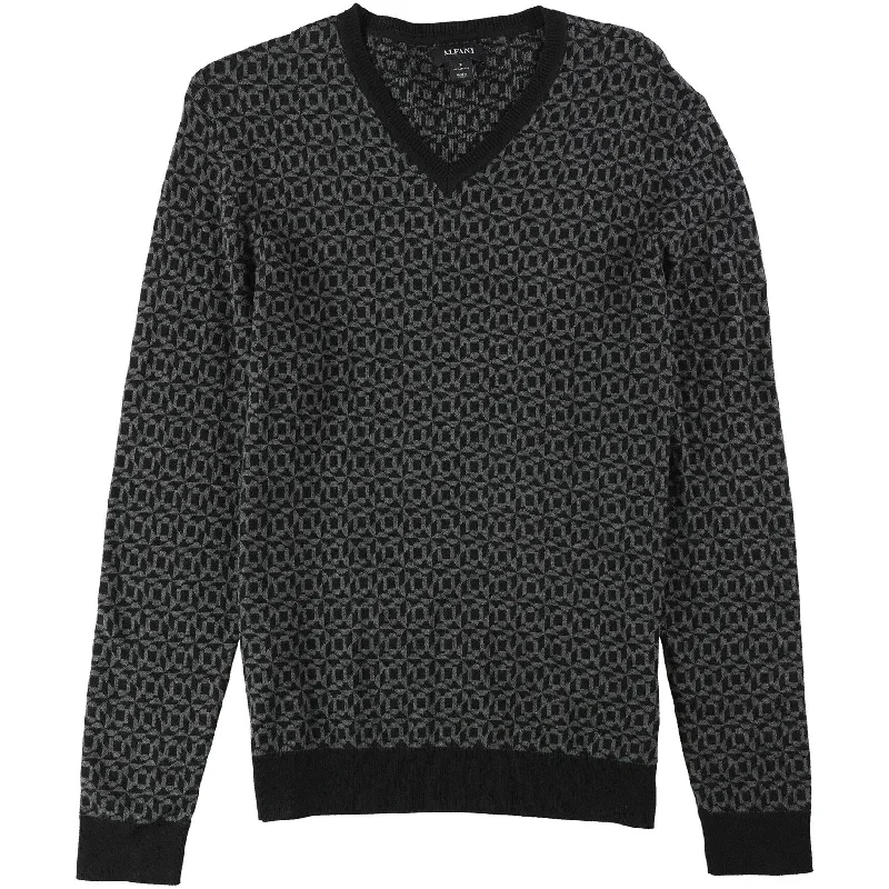 Alfani Mens Geometric Pullover Sweater