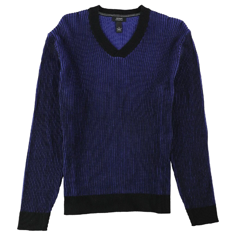 Alfani Mens V-Neck Knit Sweater