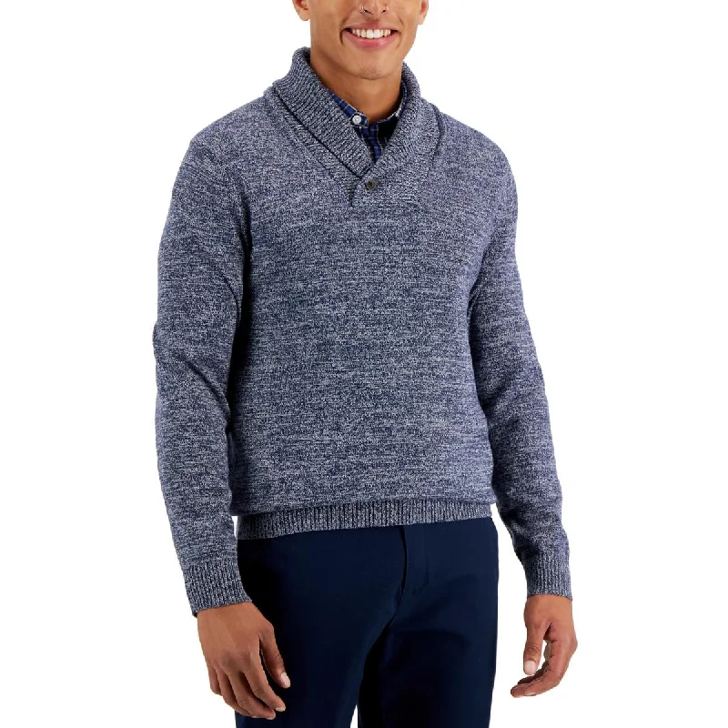 Club Room Mens Shawl Collar Cotton Pullover Sweater