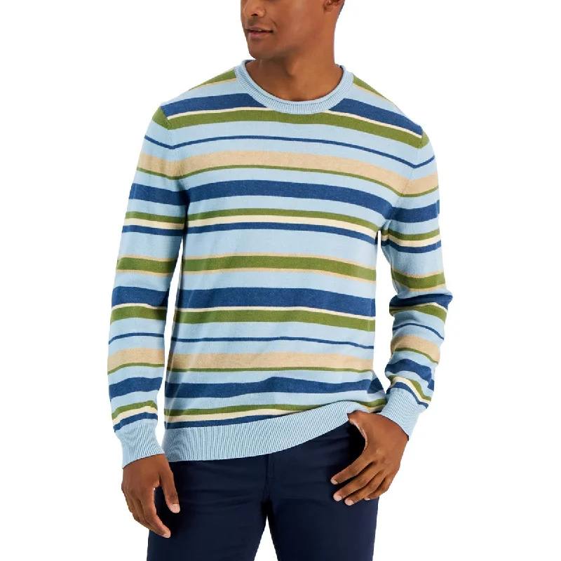 Club Room Mens Striped Knit Pullover Sweater