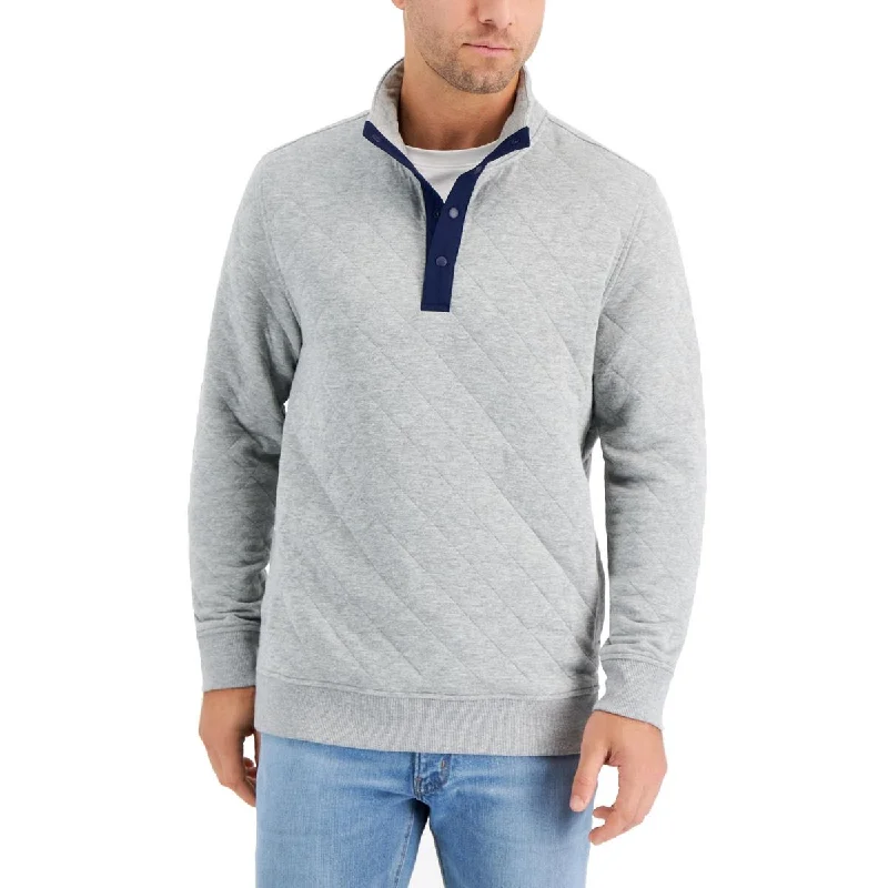 Club Room Mens Sweatshirt Mock Neck Pullover Sweater