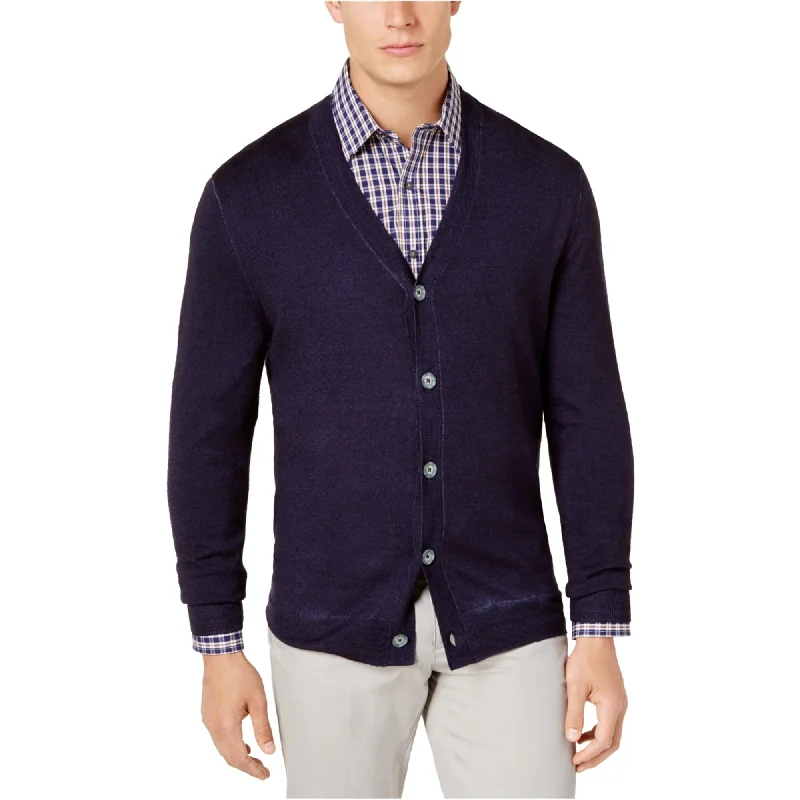 Club Room Mens Wool Knit Cardigan Sweater