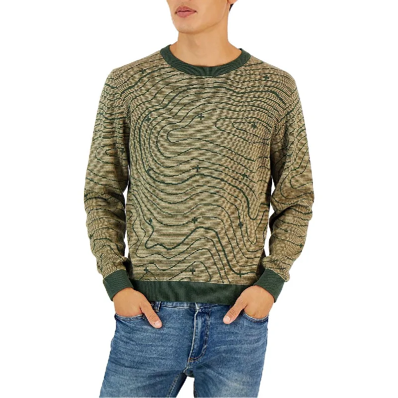 CRWTH Mens Cotton Knit Crewneck Sweater