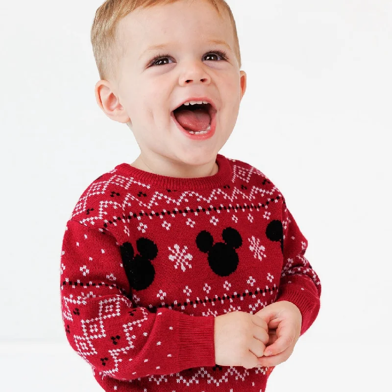 Disney Vintage Mickey Fair Isle Relaxed Sweater