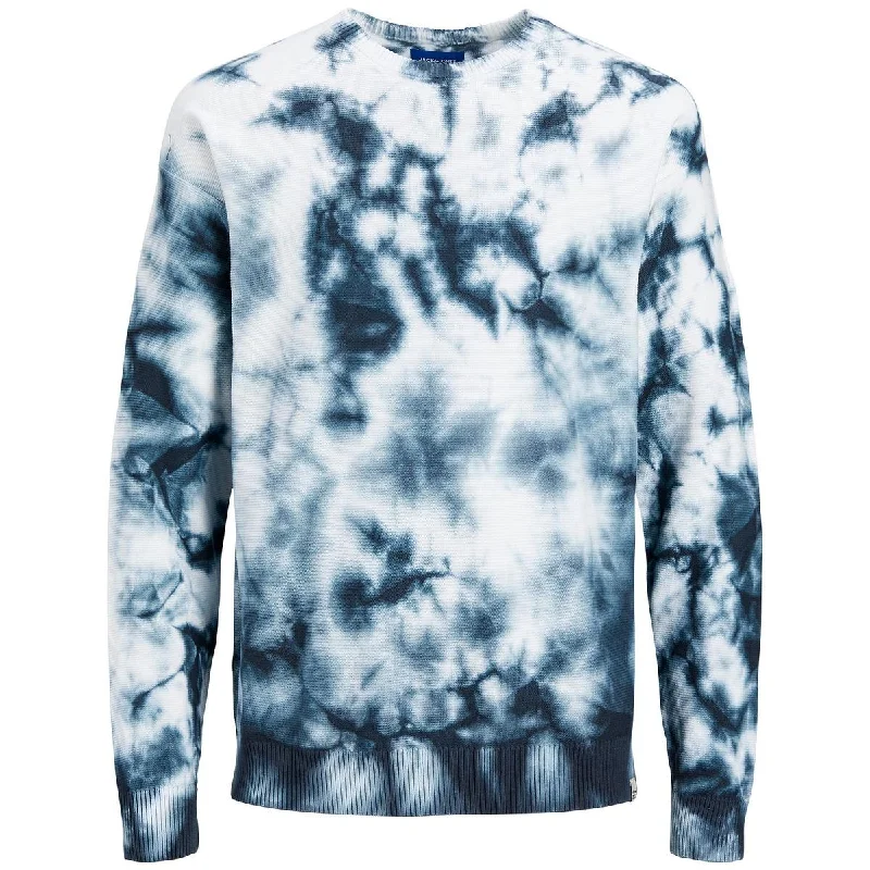 Jack & Jones Mens Cotton Tie-Dye Pullover Sweater