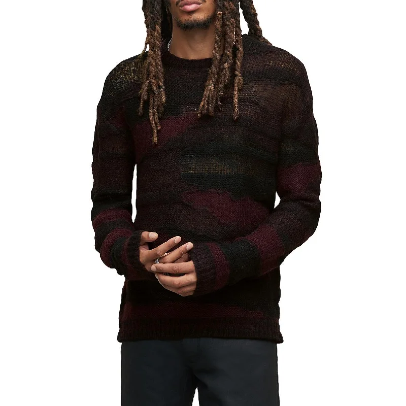 John Varvatos Mens Knit Long Sleeve Pullover Sweater