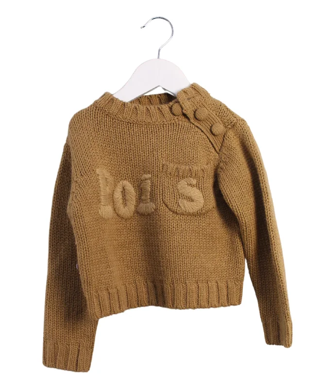 Le Petit Pois Knit Sweater 9-12M