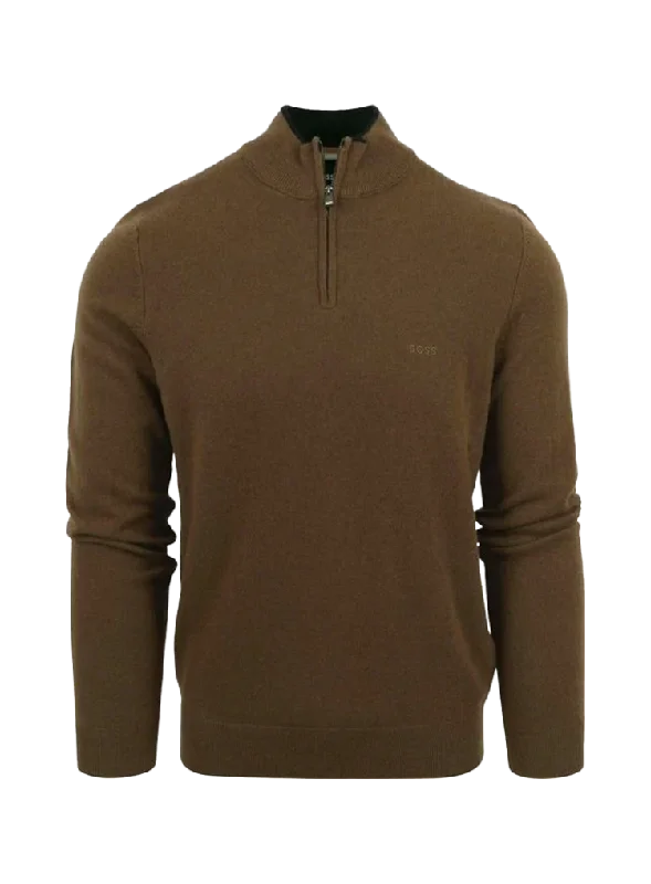 Marlo Zip-Neck Sweater in Virgin Wool 50500782