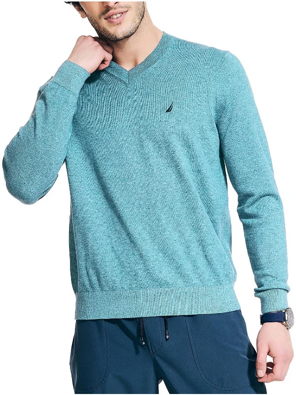 Mens Lightweight Knit V-Neck Sweater