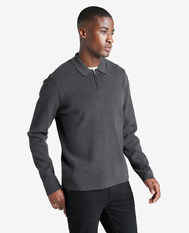 Long Sleeve Polo Sweater