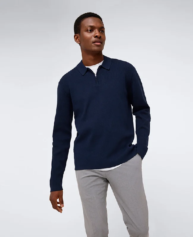 Long Sleeve Polo Sweater