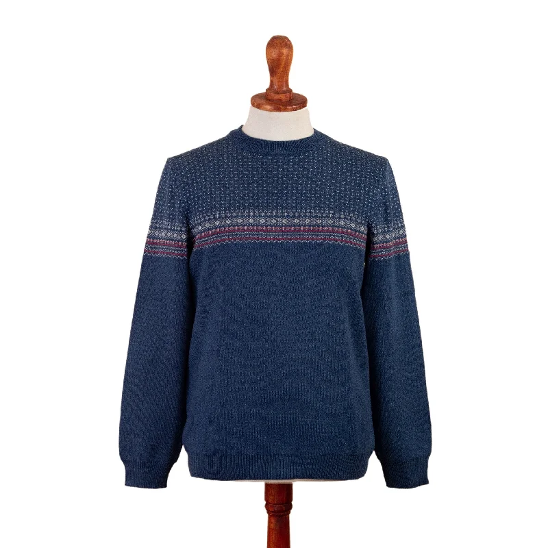 Novica Handmade Nordic Style Mens Pullover Sweater