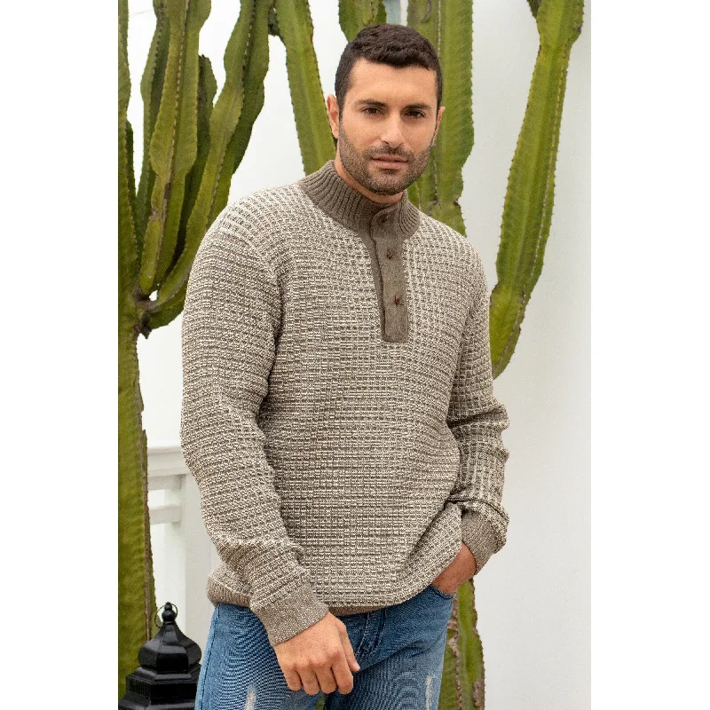 Novica Handmade Reclaimed Chic Mens Blend Pullover Sweater