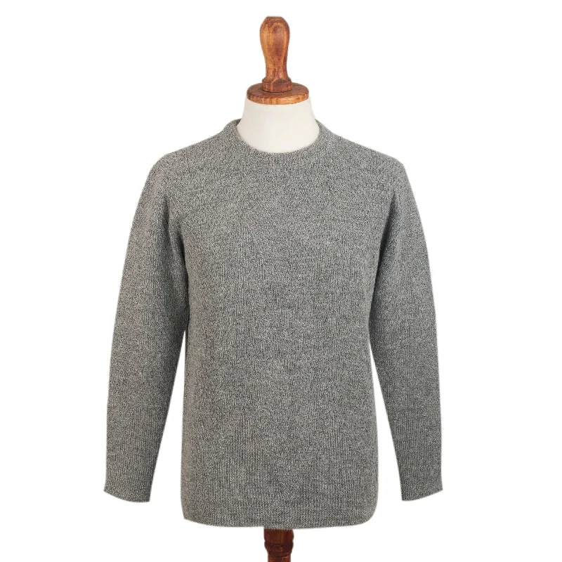 Novica Handmade Soft Grey-Blue Mens Sweater